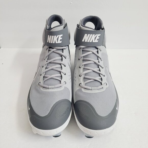NEW Nike Alpha Huarache 3 Baseball Cleats CZ4455-005 Size 15 Gray main image 5